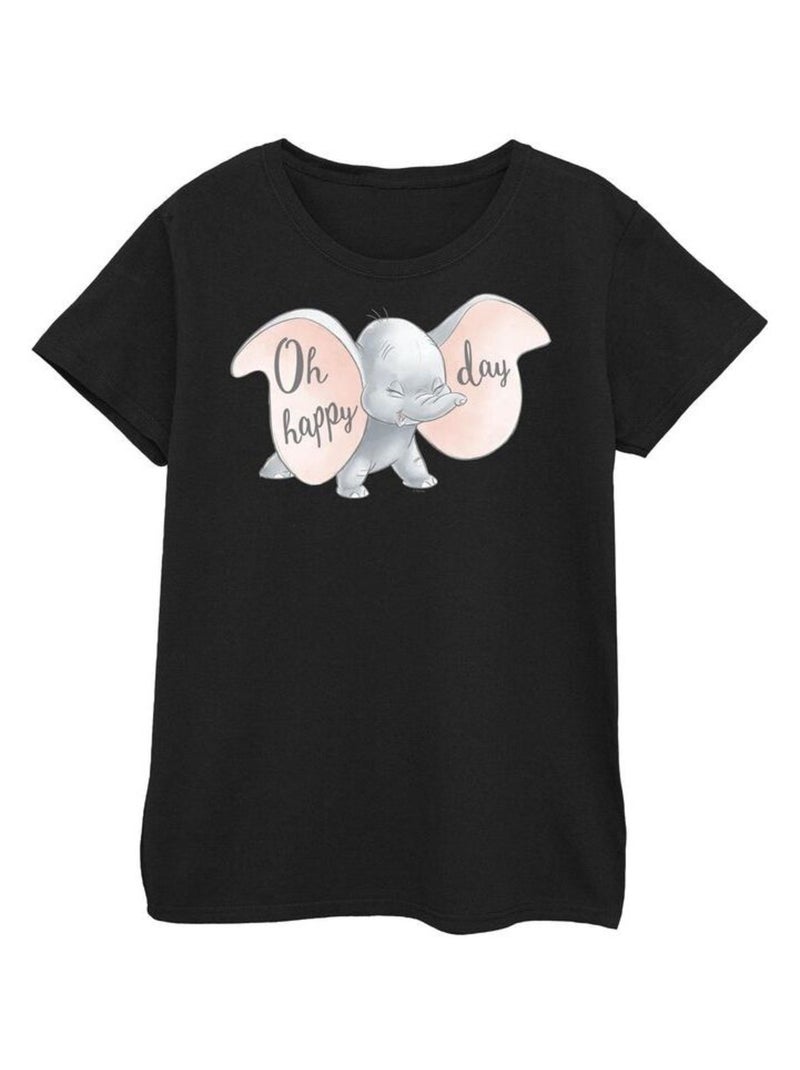 Disney - T-shirt HAPPY DAY Noir - Kiabi