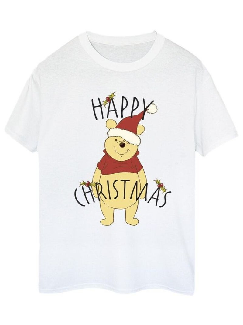 Disney - T-shirt HAPPY HOLLY Blanc - Kiabi