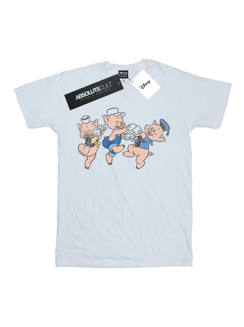 Disney - T-shirt HAVING FUN Blanc - Kiabi