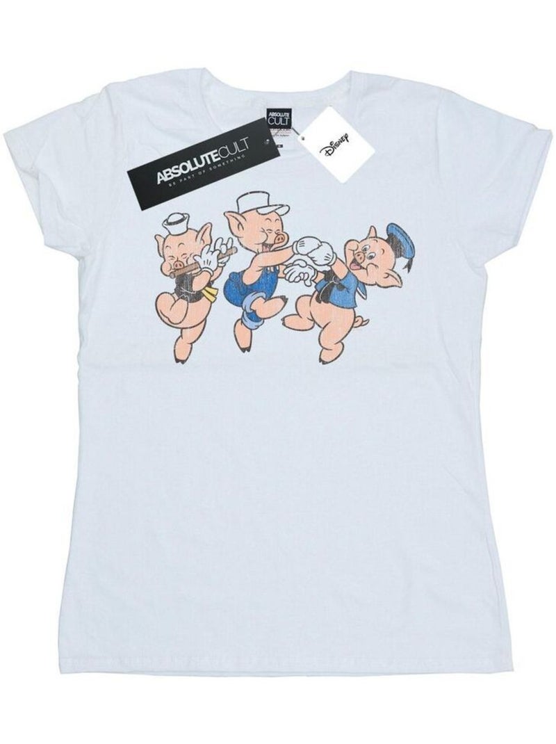 Disney - T-shirt HAVING FUN Blanc - Kiabi