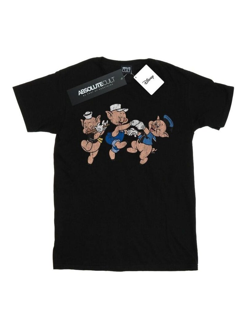 Disney - T-shirt HAVING FUN Noir - Kiabi