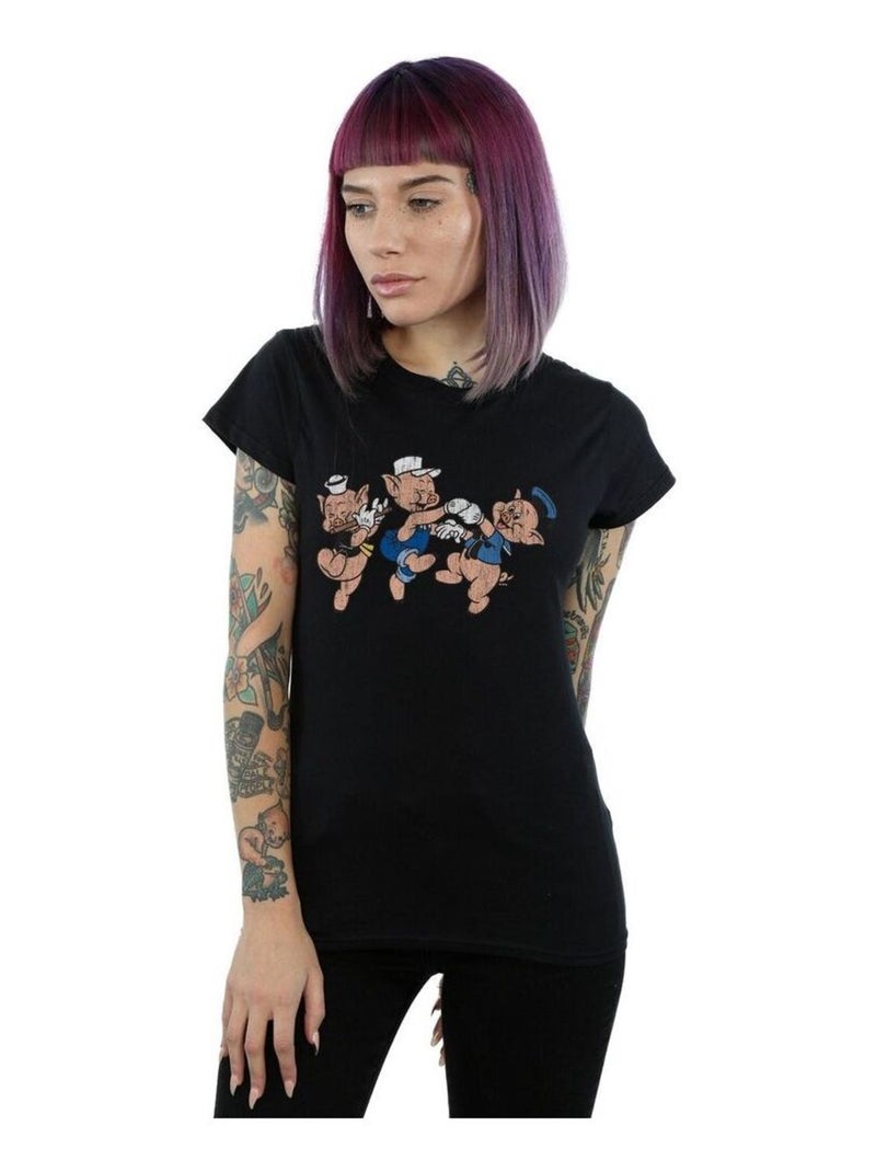 Disney - T-shirt HAVING FUN Noir - Kiabi