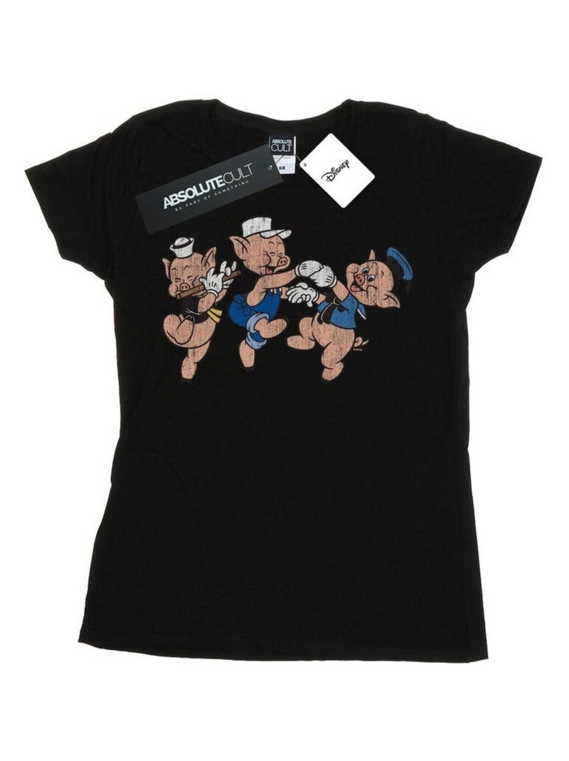 Disney - T-shirt HAVING FUN Noir - Kiabi