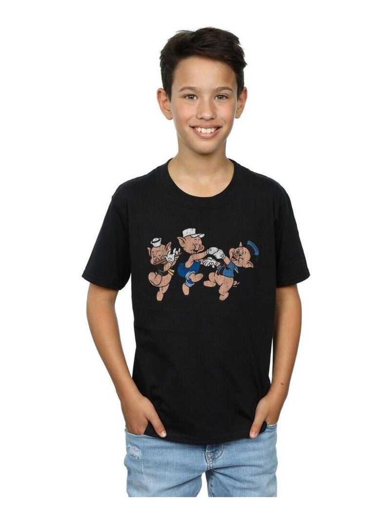 Disney - T-shirt HAVING FUN Noir - Kiabi