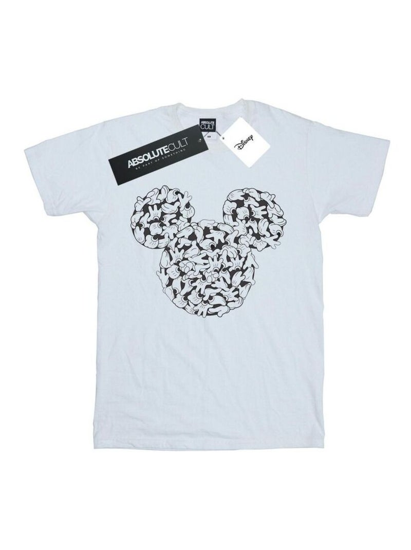 Disney - T-shirt HEAD OF HANDS Blanc - Kiabi