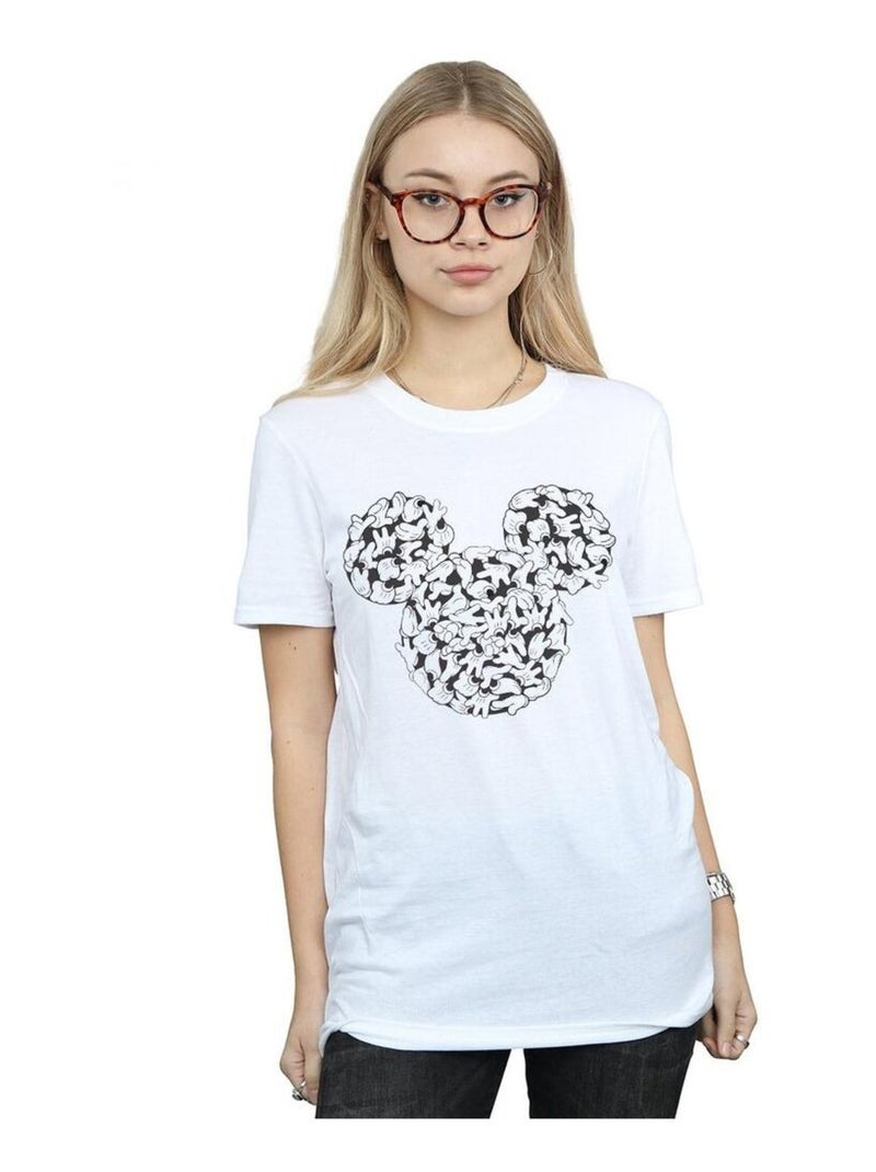Disney - T-shirt HEAD OF HANDS Blanc - Kiabi