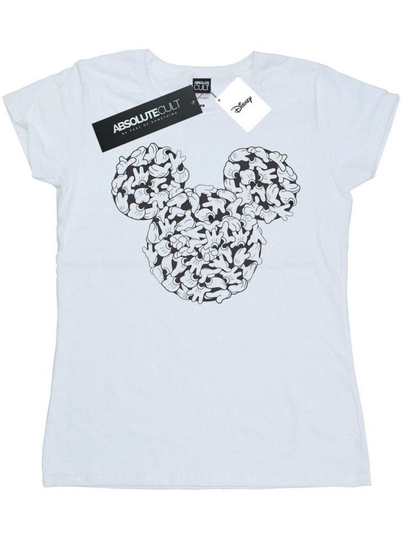 Disney - T-shirt HEAD OF HANDS Blanc - Kiabi