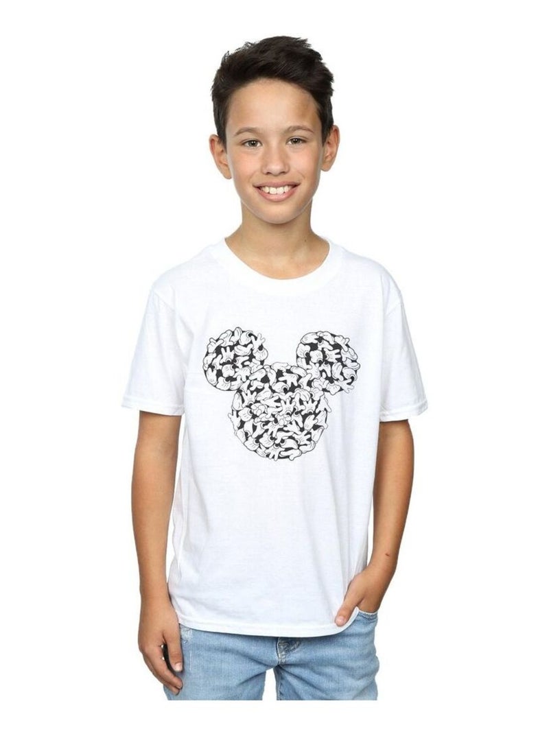Disney - T-shirt HEAD OF HANDS Blanc - Kiabi