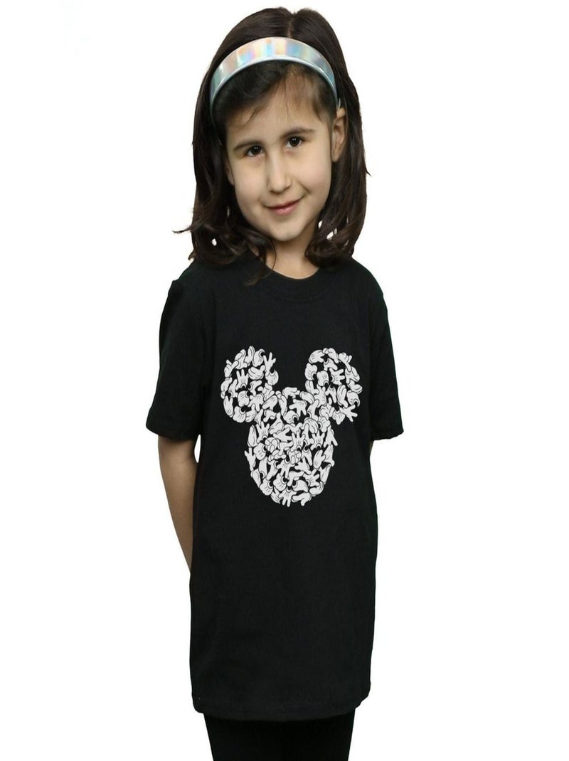 Disney - T-shirt HEAD OF HANDS Noir - Kiabi