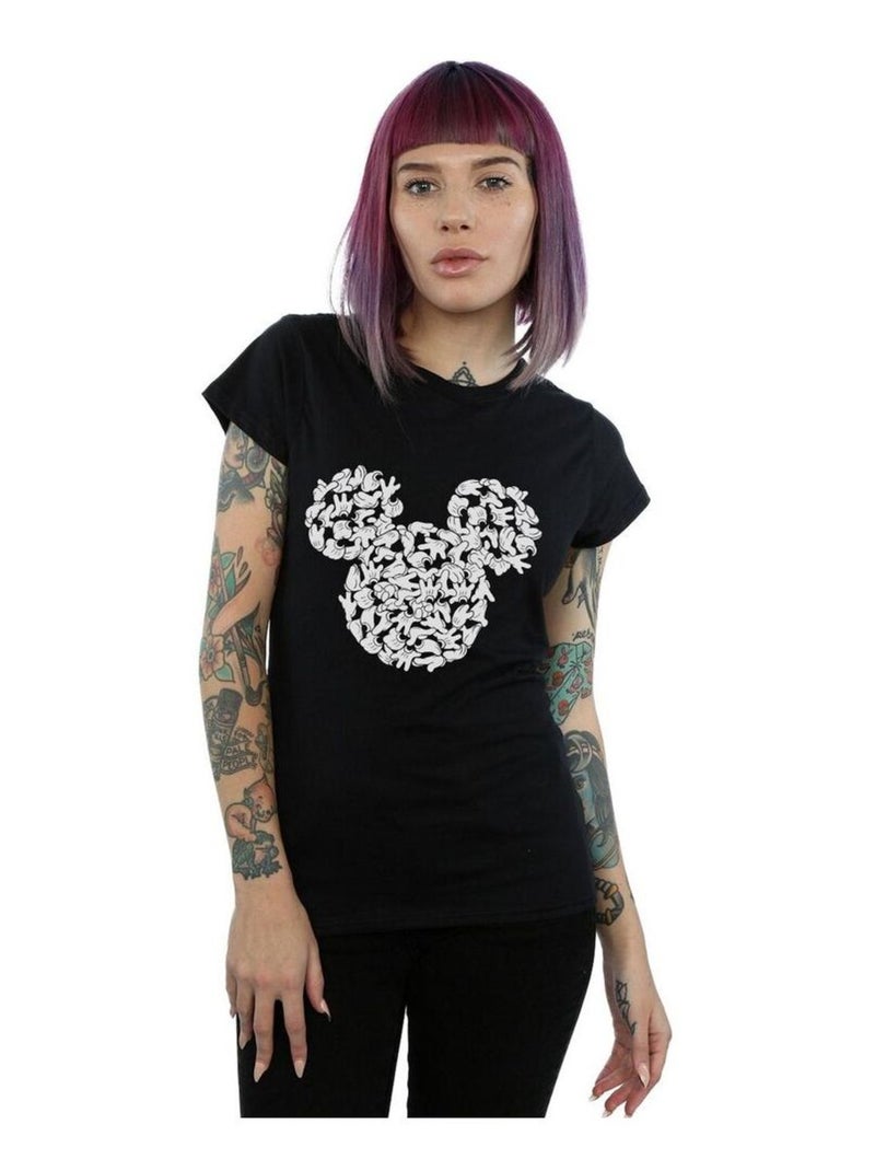 Disney - T-shirt HEAD OF HANDS Noir - Kiabi