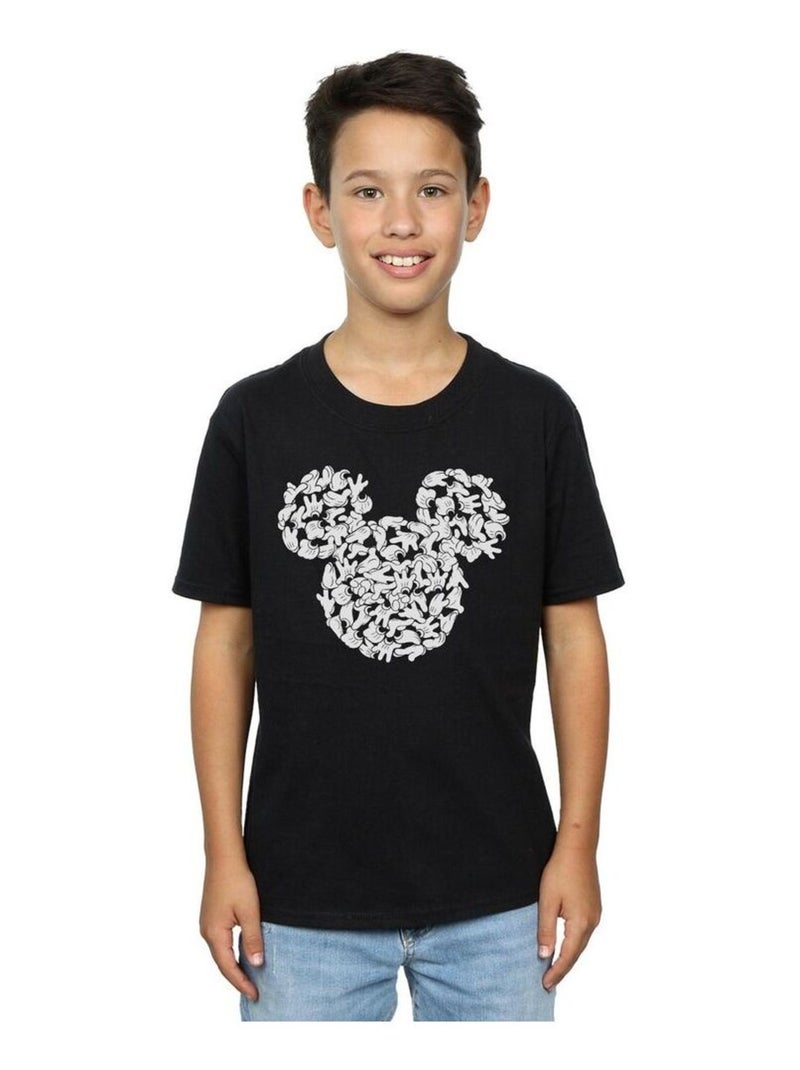 Disney - T-shirt HEAD OF HANDS Noir - Kiabi