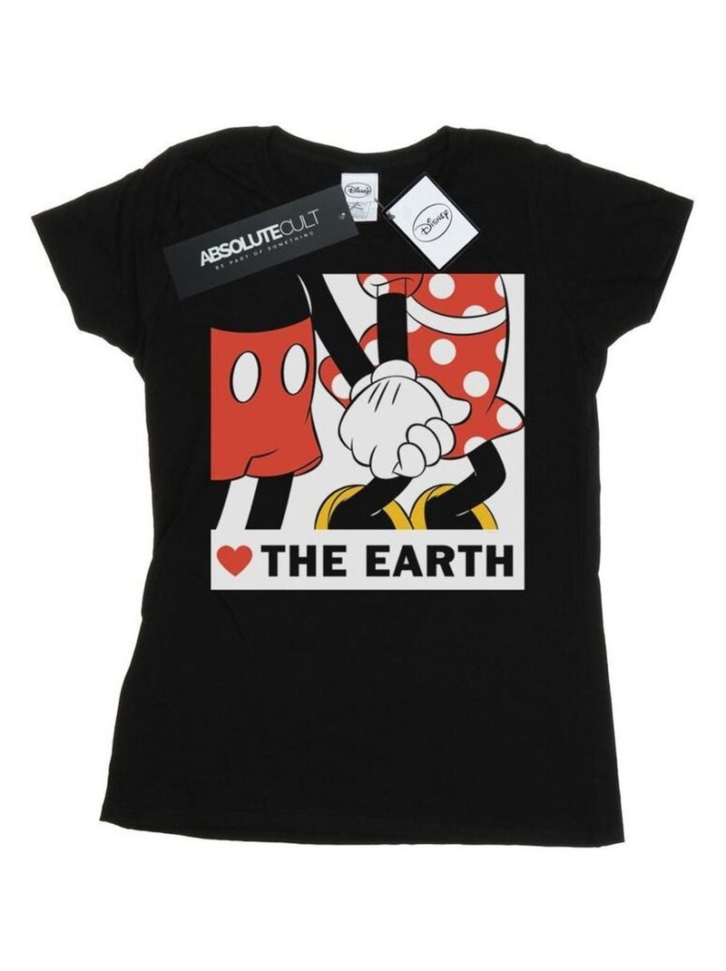 Disney - T-shirt HEART THE EARTH Noir - Kiabi