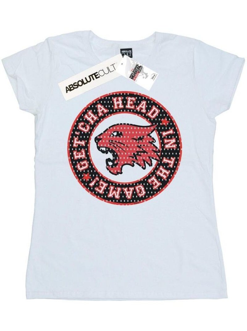 Disney - T-shirt High School Musical: Premiers pas sur scène THE MUSICAL HEAD IN THE GAME Blanc - Kiabi
