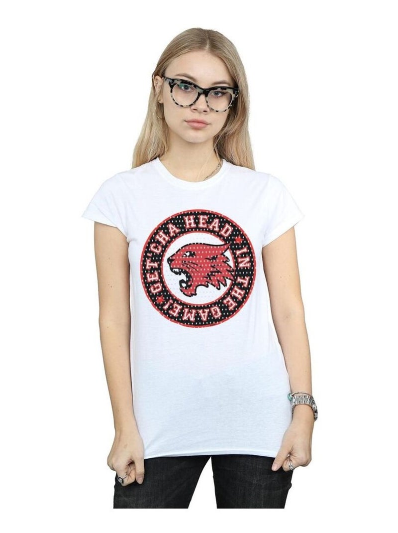 Disney - T-shirt High School Musical: Premiers pas sur scène THE MUSICAL HEAD IN THE GAME Blanc - Kiabi