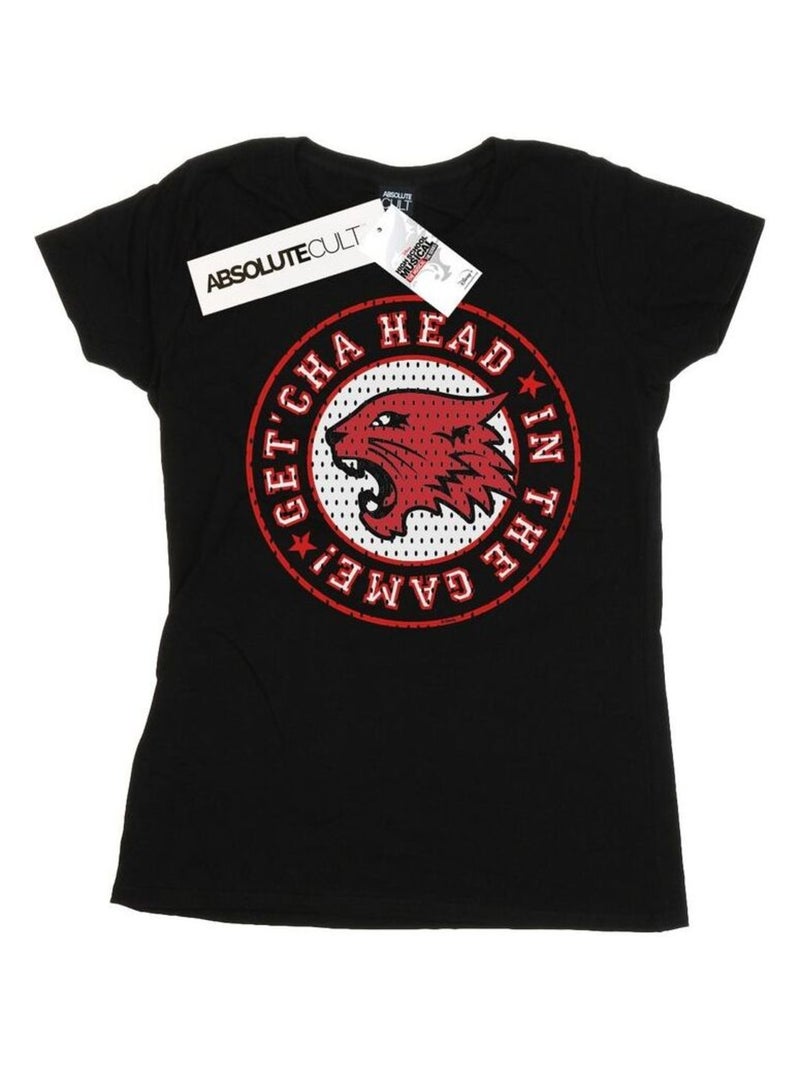 Disney - T-shirt High School Musical: Premiers pas sur scène THE MUSICAL HEAD IN THE GAME Noir - Kiabi