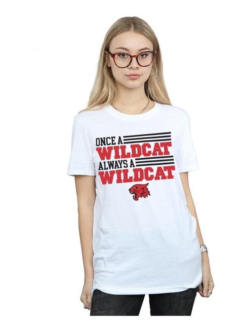 Disney - T-shirt High School Musical: Premiers pas sur scène THE MUSICAL ONCE A WILDCAT - Kiabi