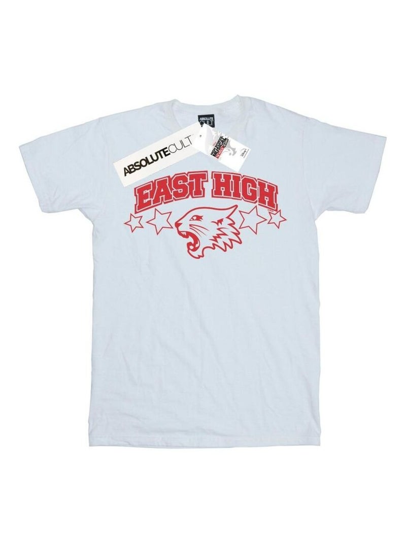 Disney - T-shirt High School Musical: Premiers pas sur scène THE MUSICAL WILDCAT STARS Blanc - Kiabi