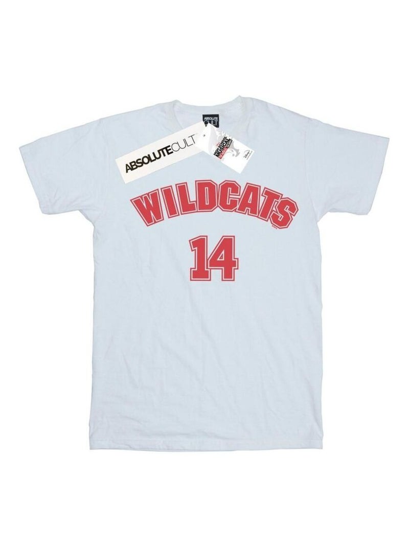 Disney - T-shirt High School Musical: Premiers pas sur scène THE MUSICAL WILDCATS Blanc - Kiabi