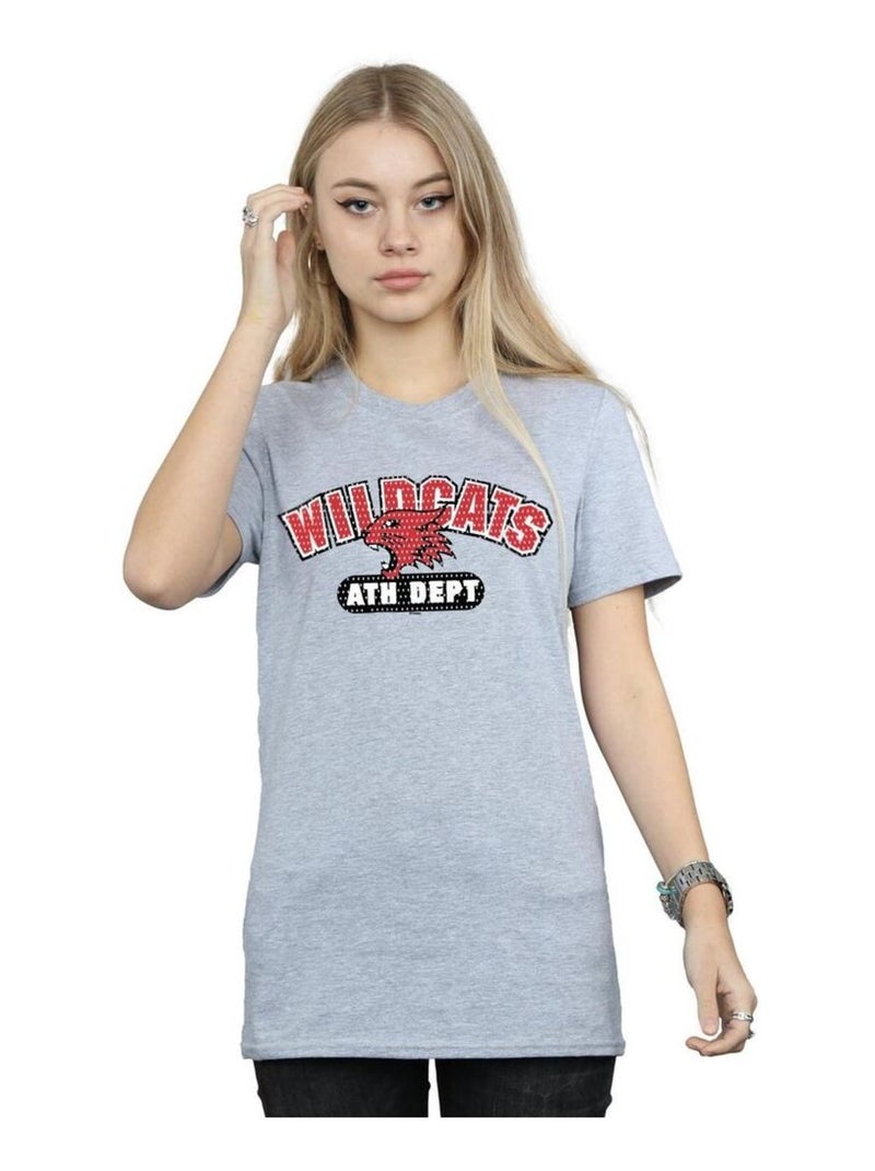 Disney - T-shirt High School Musical: Premiers pas sur scène THE MUSICAL WILDCATS Gris chiné - Kiabi