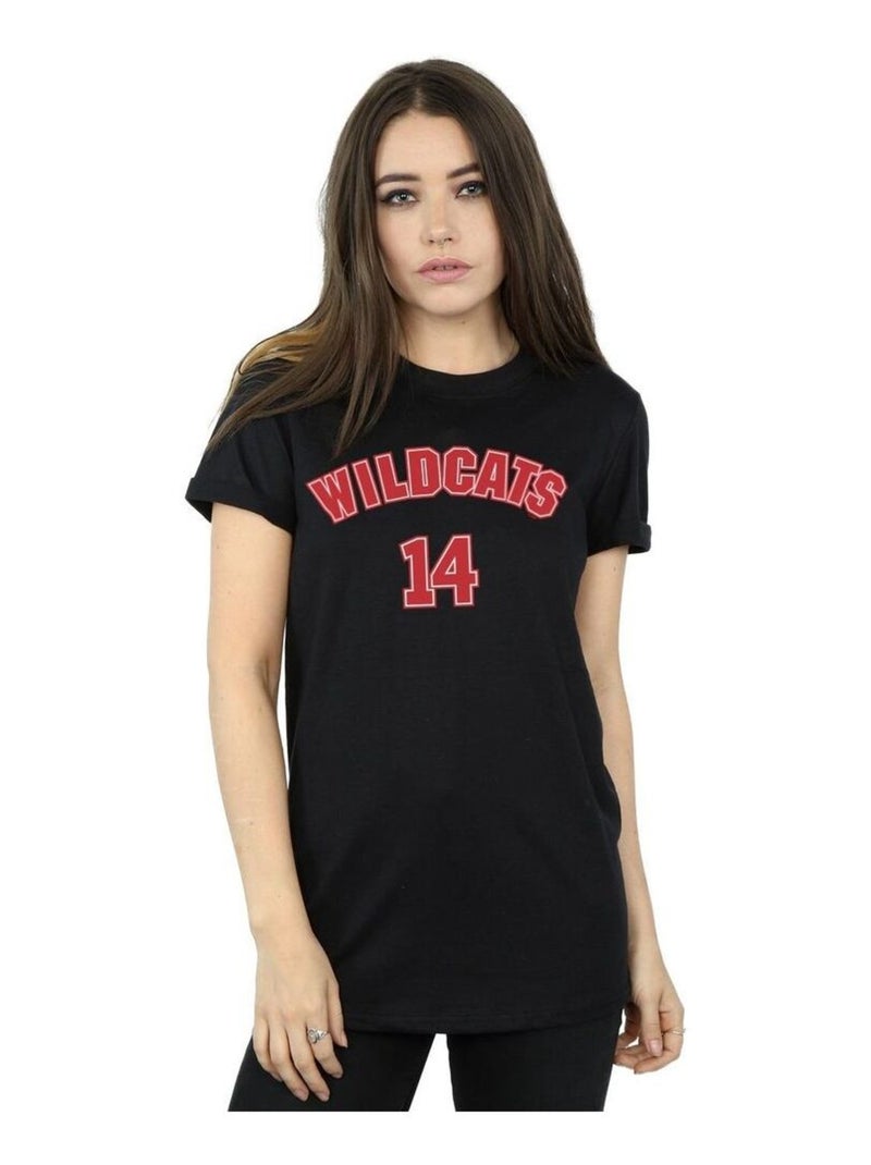 Disney - T-shirt High School Musical: Premiers pas sur scène THE MUSICAL WILDCATS Noir - Kiabi
