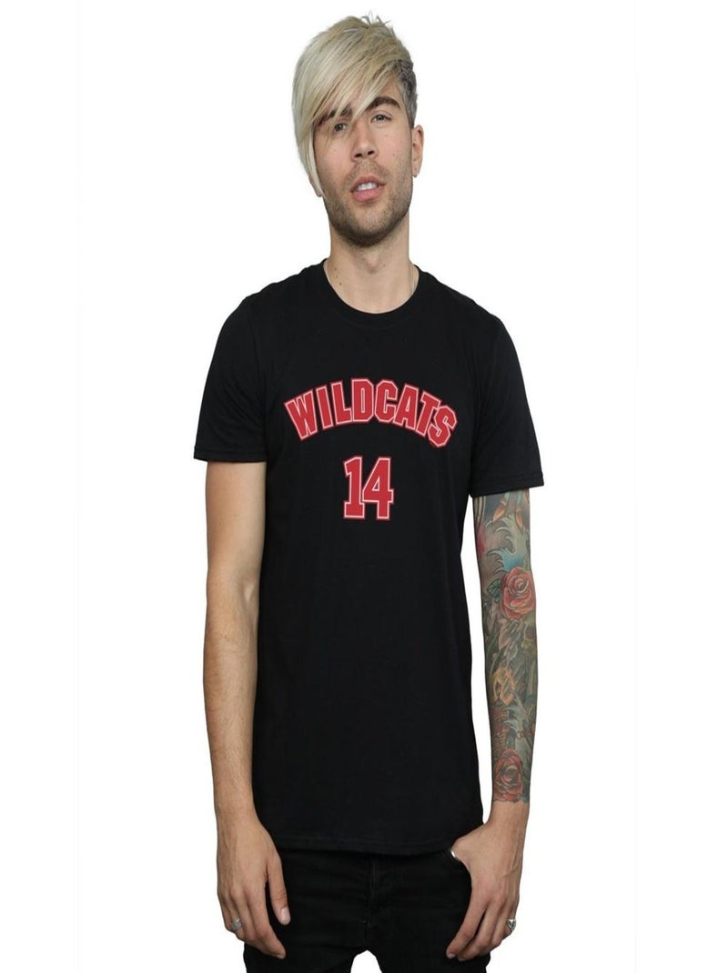 Disney - T-shirt High School Musical: Premiers pas sur scène THE MUSICAL WILDCATS Noir - Kiabi