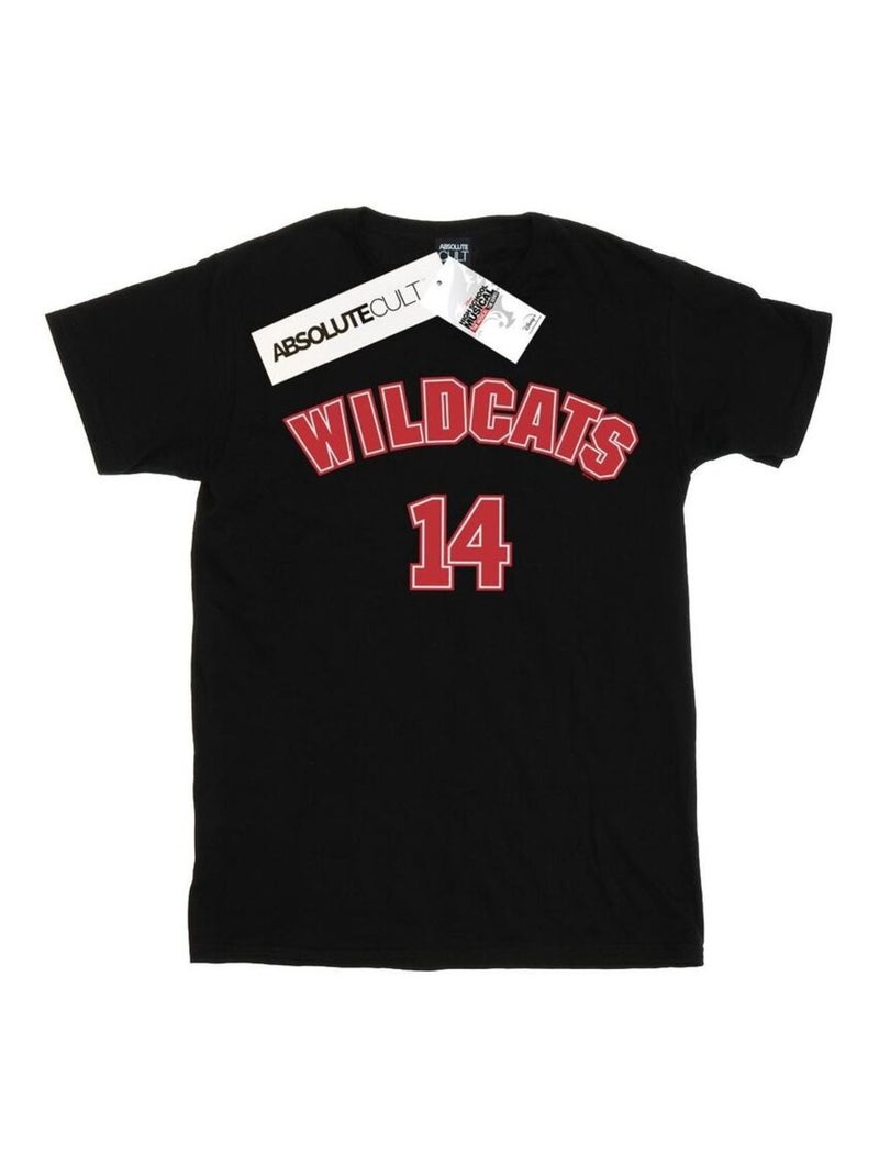 Disney - T-shirt High School Musical: Premiers pas sur scène THE MUSICAL WILDCATS Noir - Kiabi
