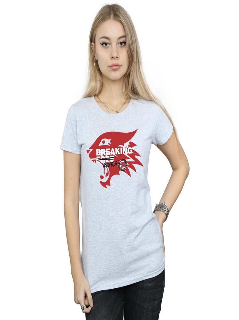 Disney - T-shirt HIGH SCHOOL MUSICAL THE MUSICAL BREAKING RULES Gris chiné - Kiabi
