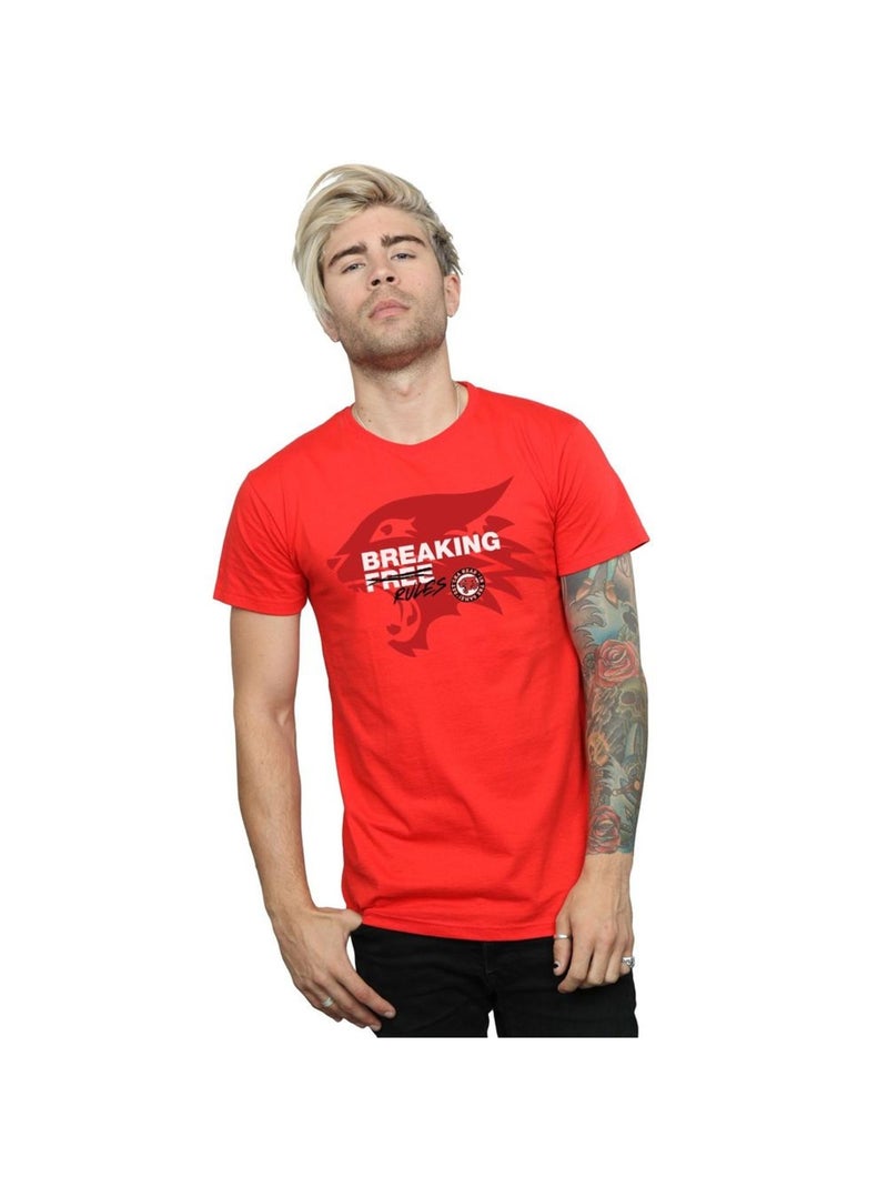 Disney - T-shirt HIGH SCHOOL MUSICAL THE MUSICAL BREAKING RULES Rouge - Kiabi