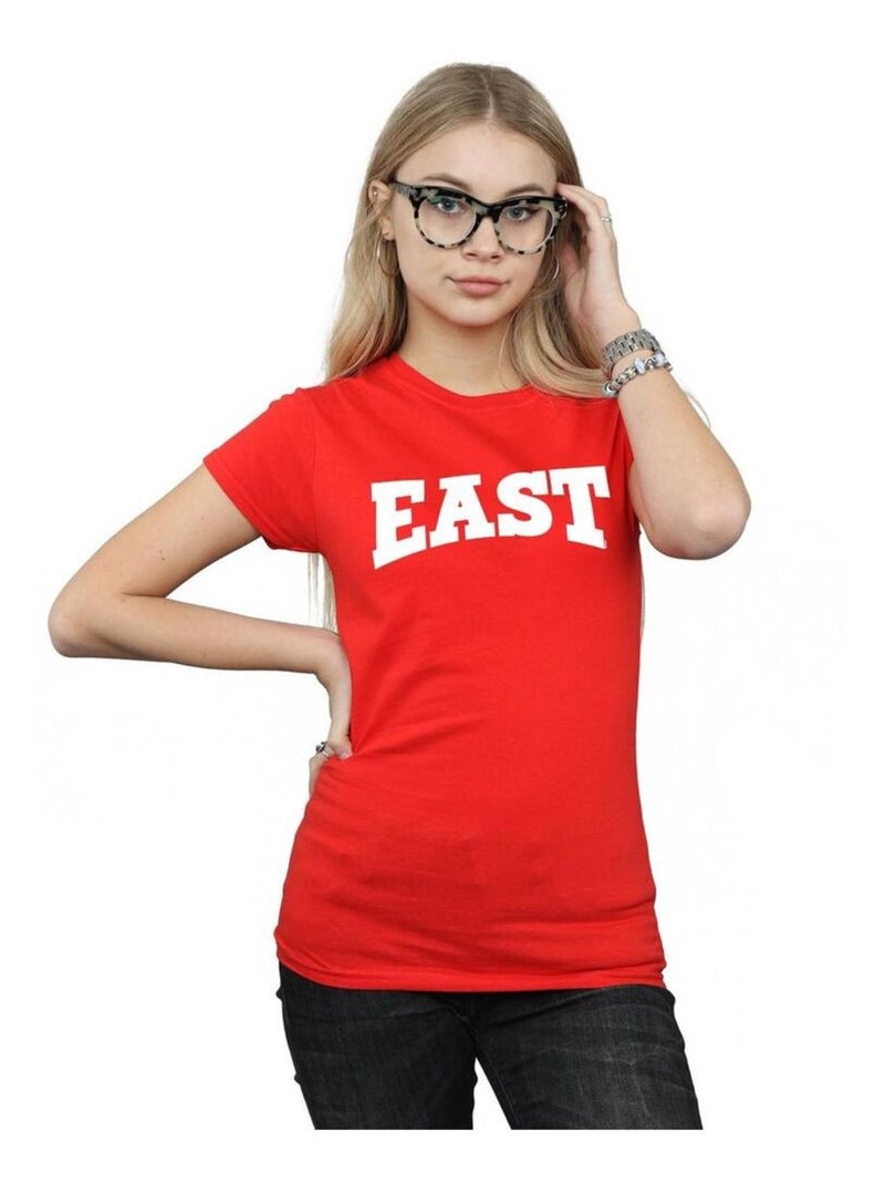Disney - T-shirt HIGH SCHOOL MUSICAL THE MUSICAL EAST HIGH Rouge - Kiabi