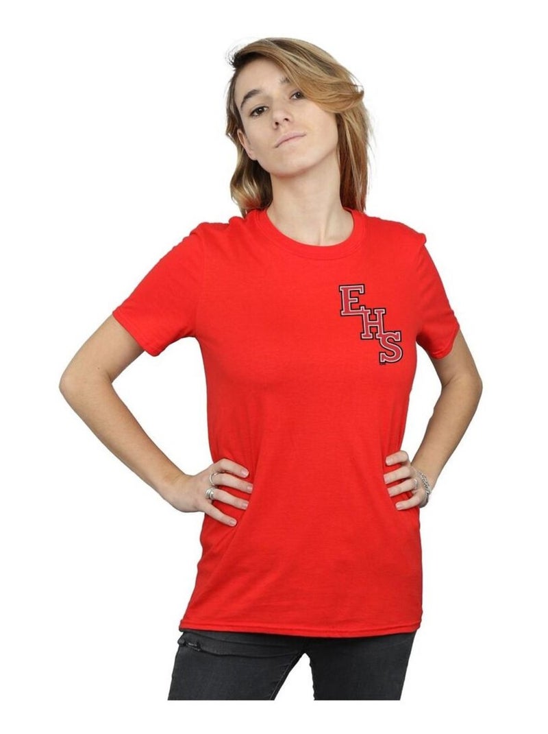 Disney - T-shirt HIGH SCHOOL MUSICAL THE MUSICAL EHS Rouge - Kiabi