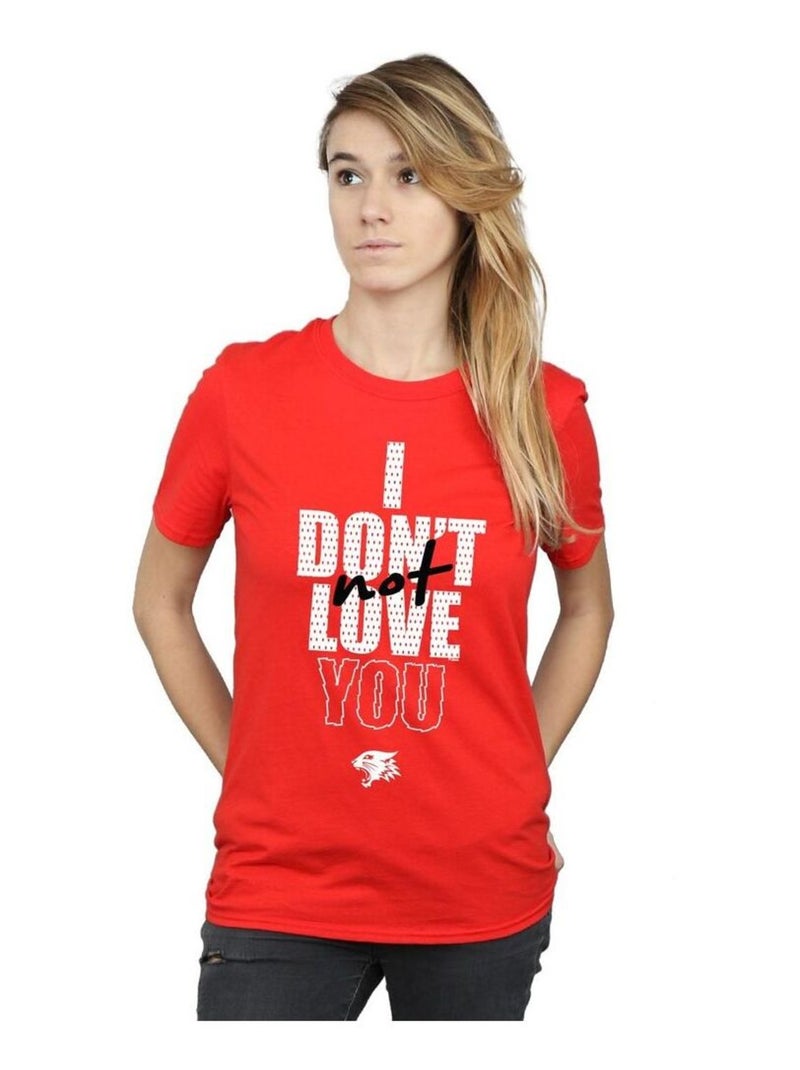 Disney - T-shirt HIGH SCHOOL MUSICAL THE MUSICAL NOT YOU Rouge - Kiabi