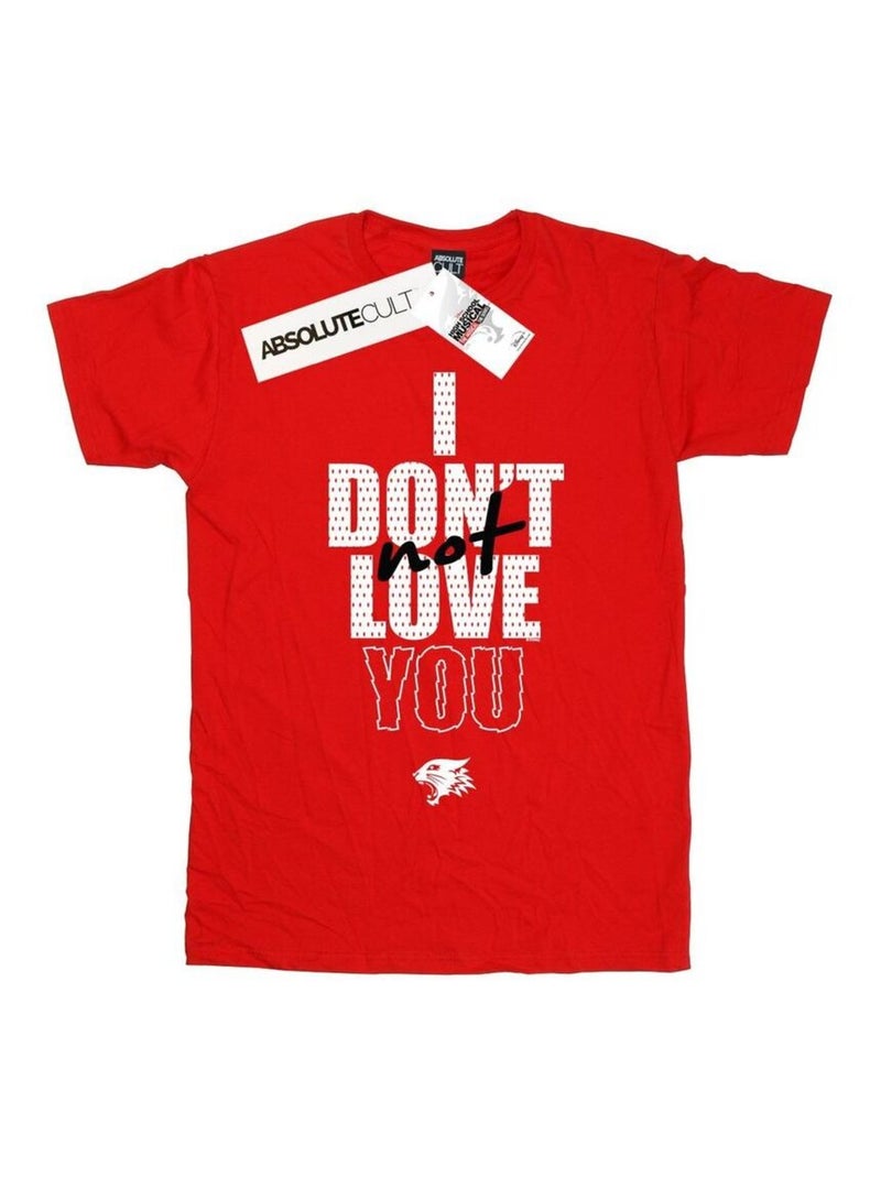 Disney - T-shirt HIGH SCHOOL MUSICAL THE MUSICAL NOT YOU Rouge - Kiabi