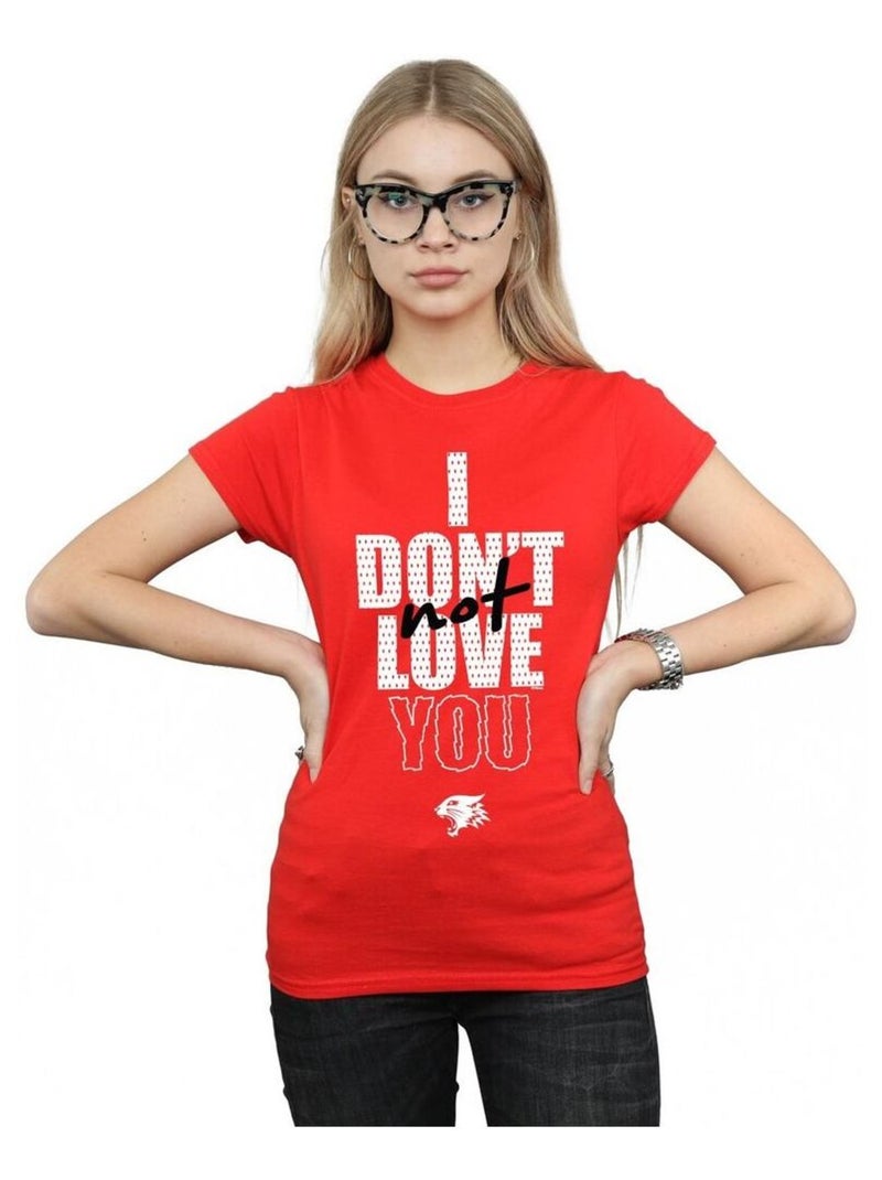 Disney - T-shirt HIGH SCHOOL MUSICAL THE MUSICAL NOT YOU Rouge - Kiabi