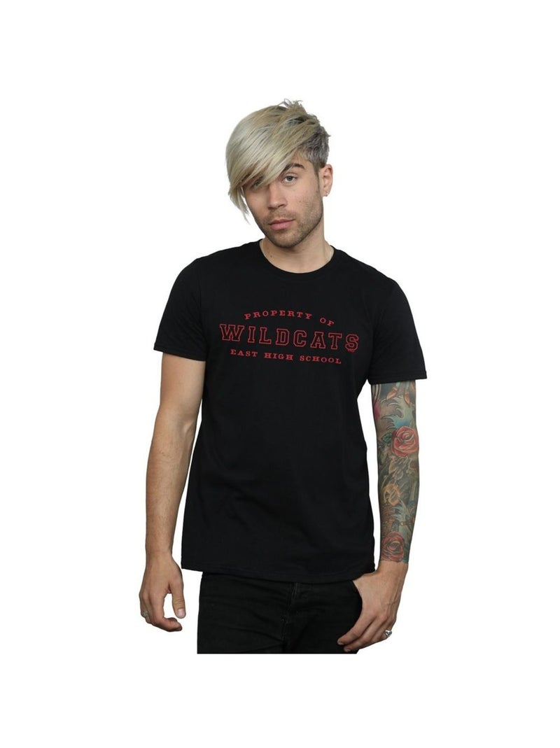 Disney - T-shirt HIGH SCHOOL MUSICAL THE MUSICAL PROPERTY OF WILDCATS Noir - Kiabi