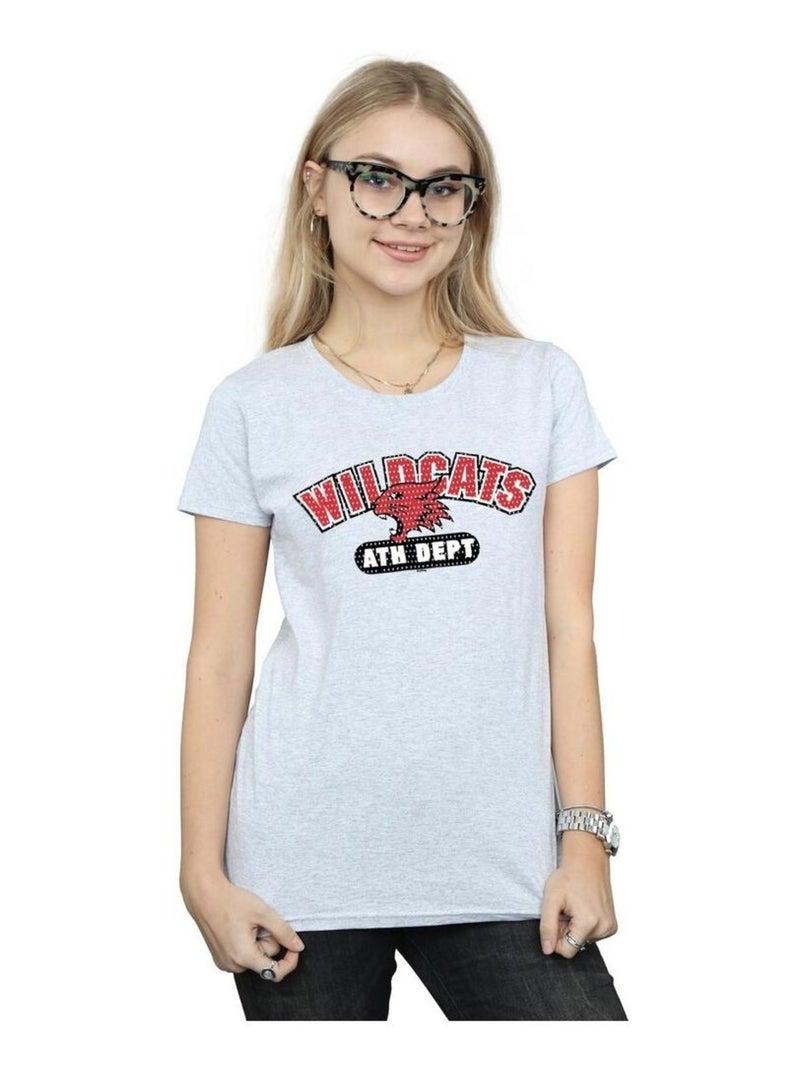 Disney - T-shirt HIGH SCHOOL MUSICAL THE MUSICAL WILDCATS Gris chiné - Kiabi