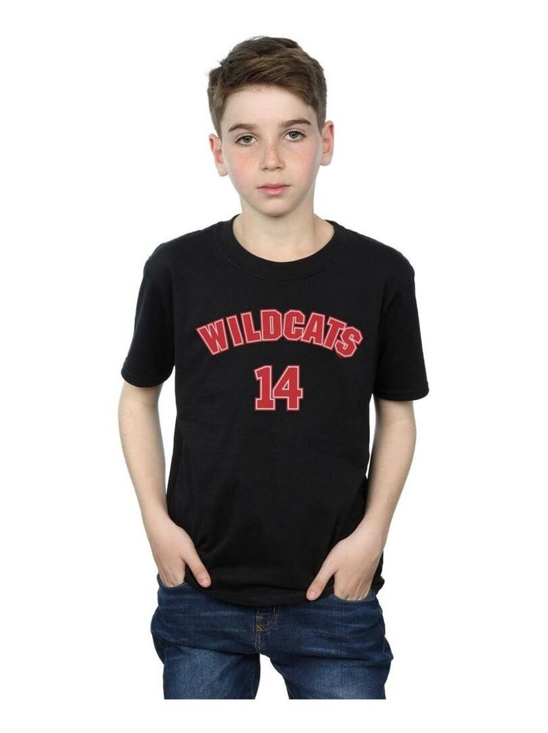 Disney - T-shirt HIGH SCHOOL MUSICAL THE MUSICAL WILDCATS Noir - Kiabi