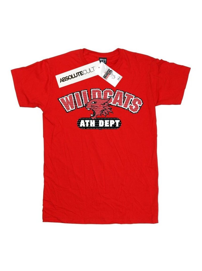 Disney - T-shirt HIGH SCHOOL MUSICAL THE MUSICAL WILDCATS Rouge - Kiabi
