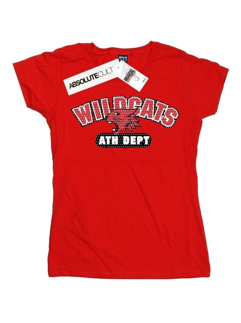 Disney - T-shirt HIGH SCHOOL MUSICAL THE MUSICAL WILDCATS Rouge - Kiabi