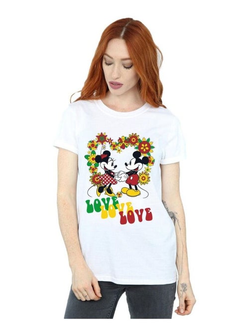 Disney - T-shirt HIPPIE LOVE - Kiabi Disney - T-shirt HIPPIE LOVE - Kiabi