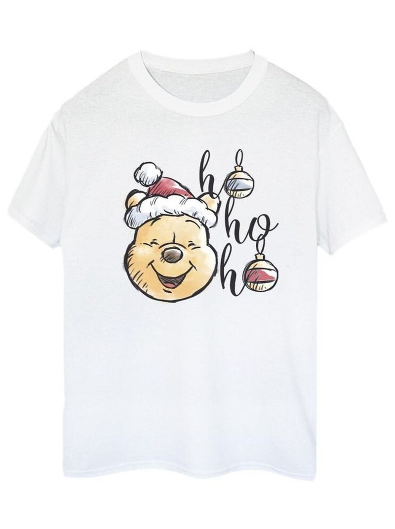 Disney - T-shirt HO HO HO Blanc - Kiabi
