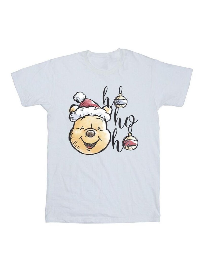 Disney - T-shirt HO HO HO Blanc - Kiabi