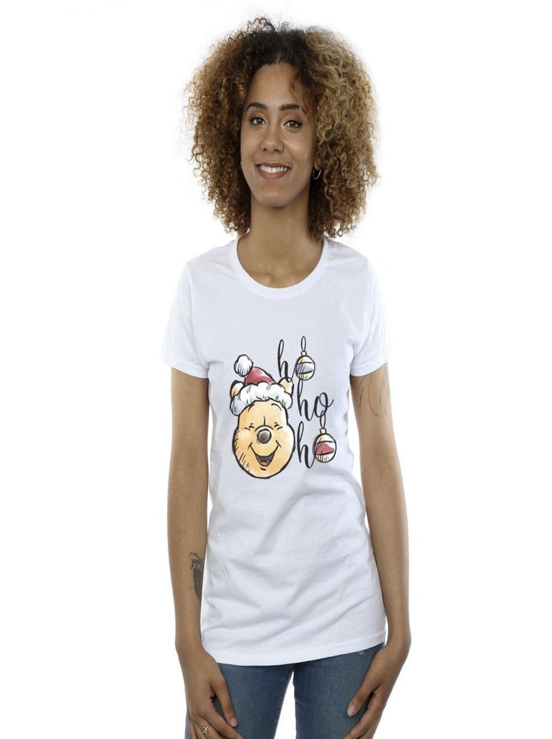 Disney - T-shirt HO HO HO Blanc - Kiabi