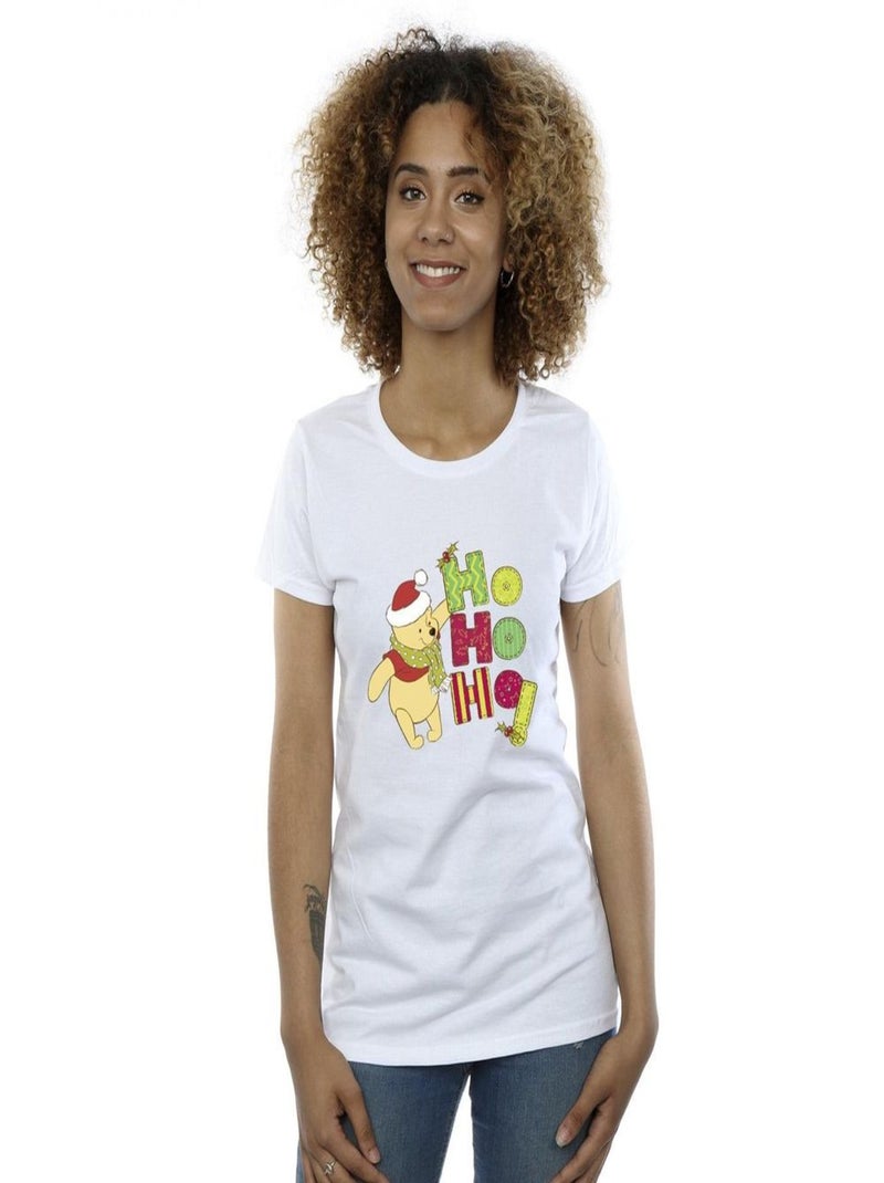Disney - T-shirt HO HO HO Blanc - Kiabi