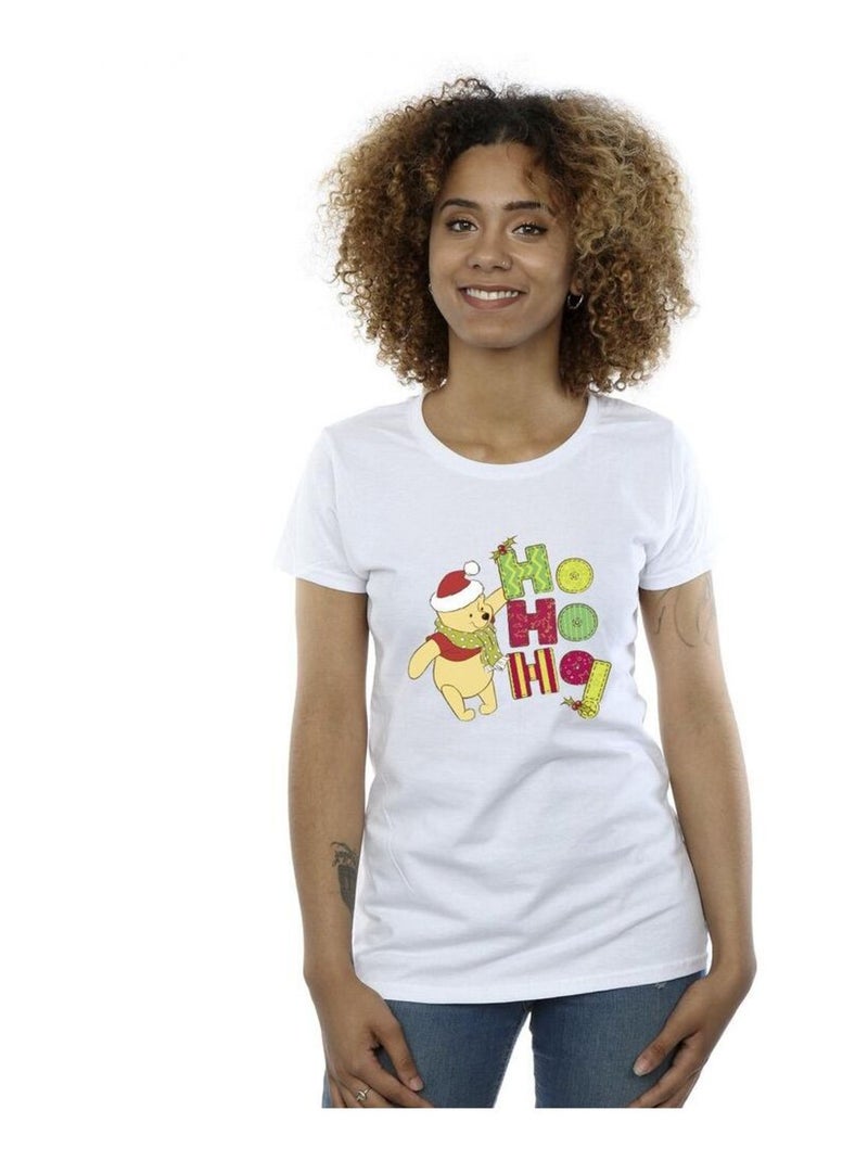 Disney - T-shirt HO HO HO Blanc - Kiabi