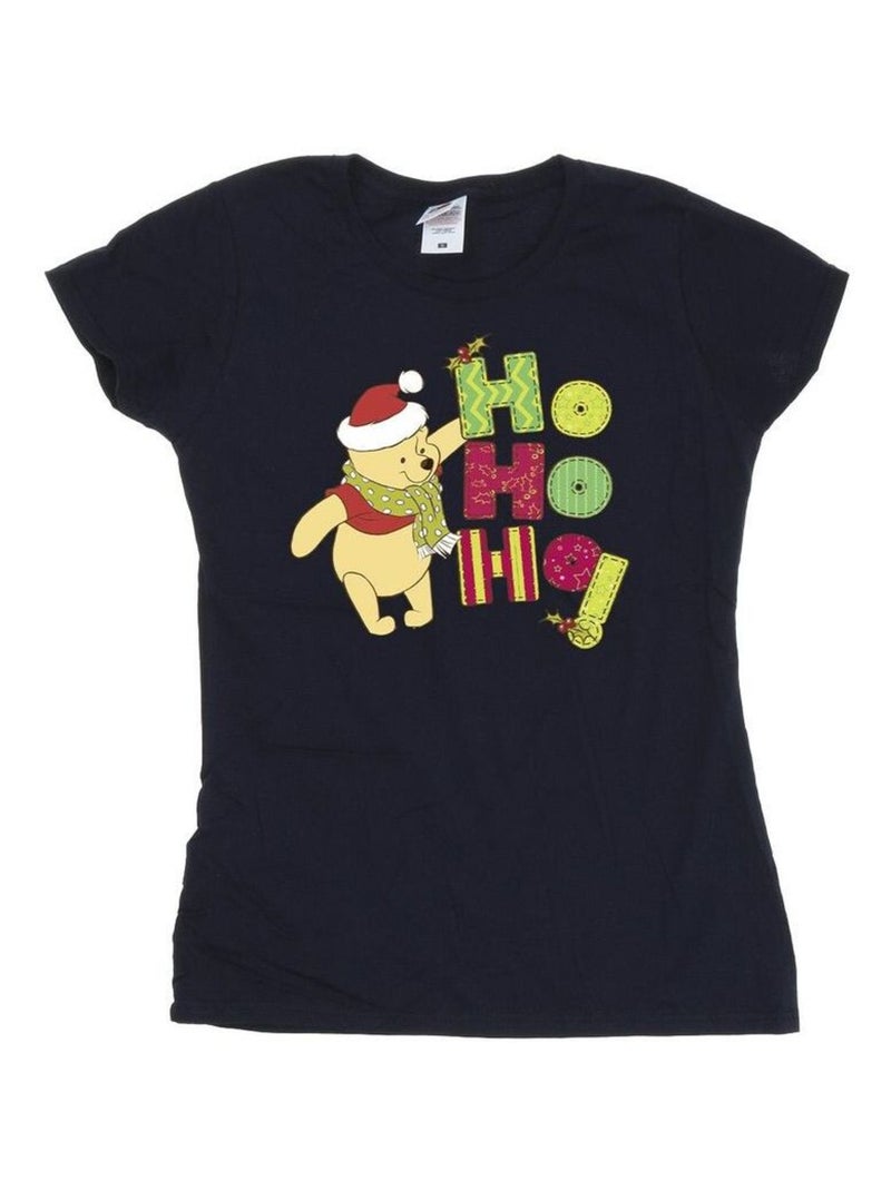 Disney - T-shirt HO HO HO Bleu marine - Kiabi