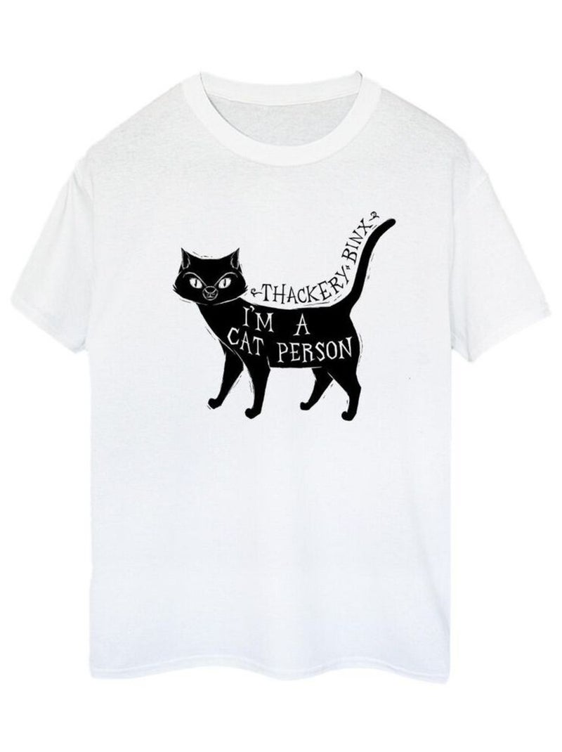 Disney - T-shirt HOCUS POCUS A CAT PERSON Blanc - Kiabi