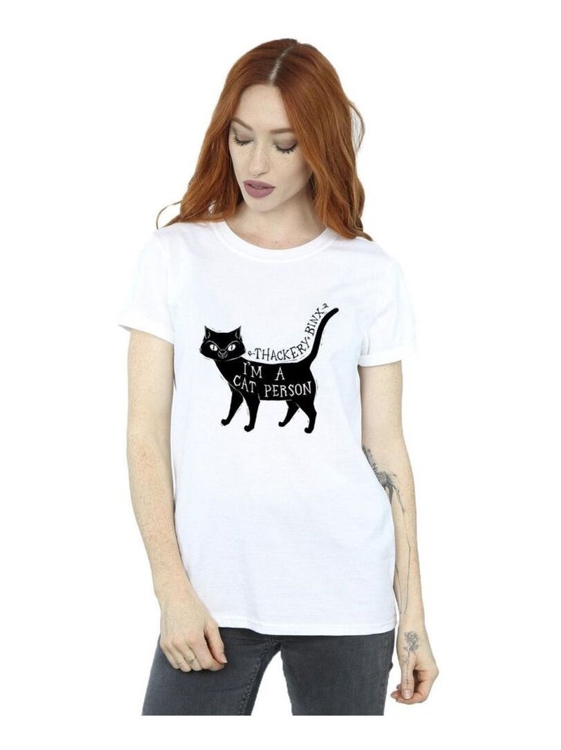 Disney - T-shirt HOCUS POCUS A CAT PERSON Blanc - Kiabi