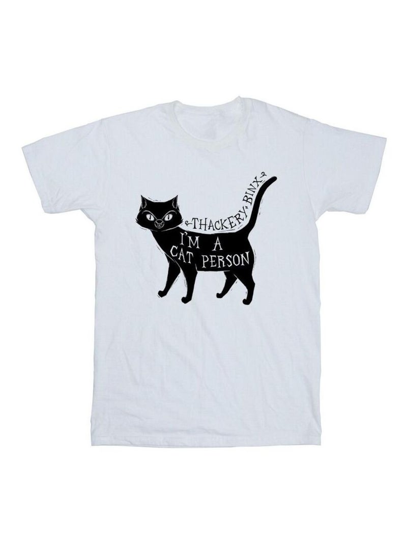 Disney - T-shirt HOCUS POCUS A CAT PERSON Blanc - Kiabi