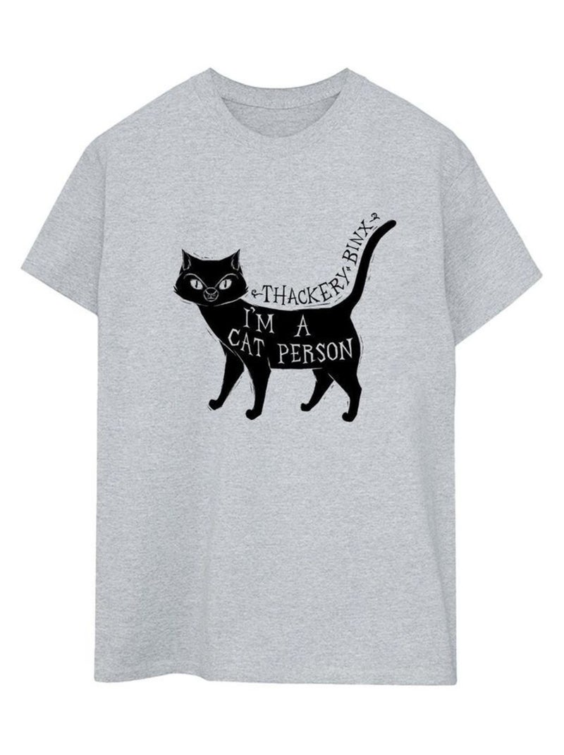 Disney - T-shirt HOCUS POCUS A CAT PERSON Gris chiné - Kiabi