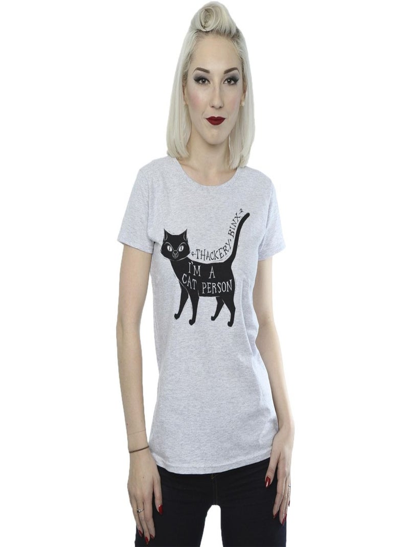 Disney - T-shirt HOCUS POCUS A CAT PERSON Gris chiné - Kiabi